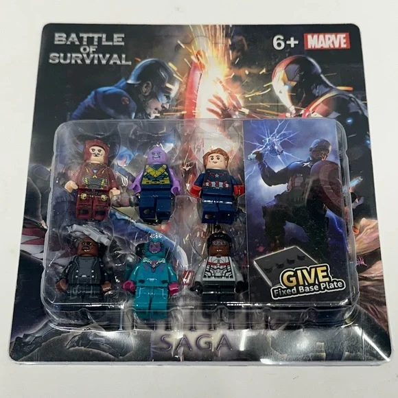 Marvel Avengers Mini figures Thanos Vision Falcon Scarlet Witch Captain America - Picture 1 of 5